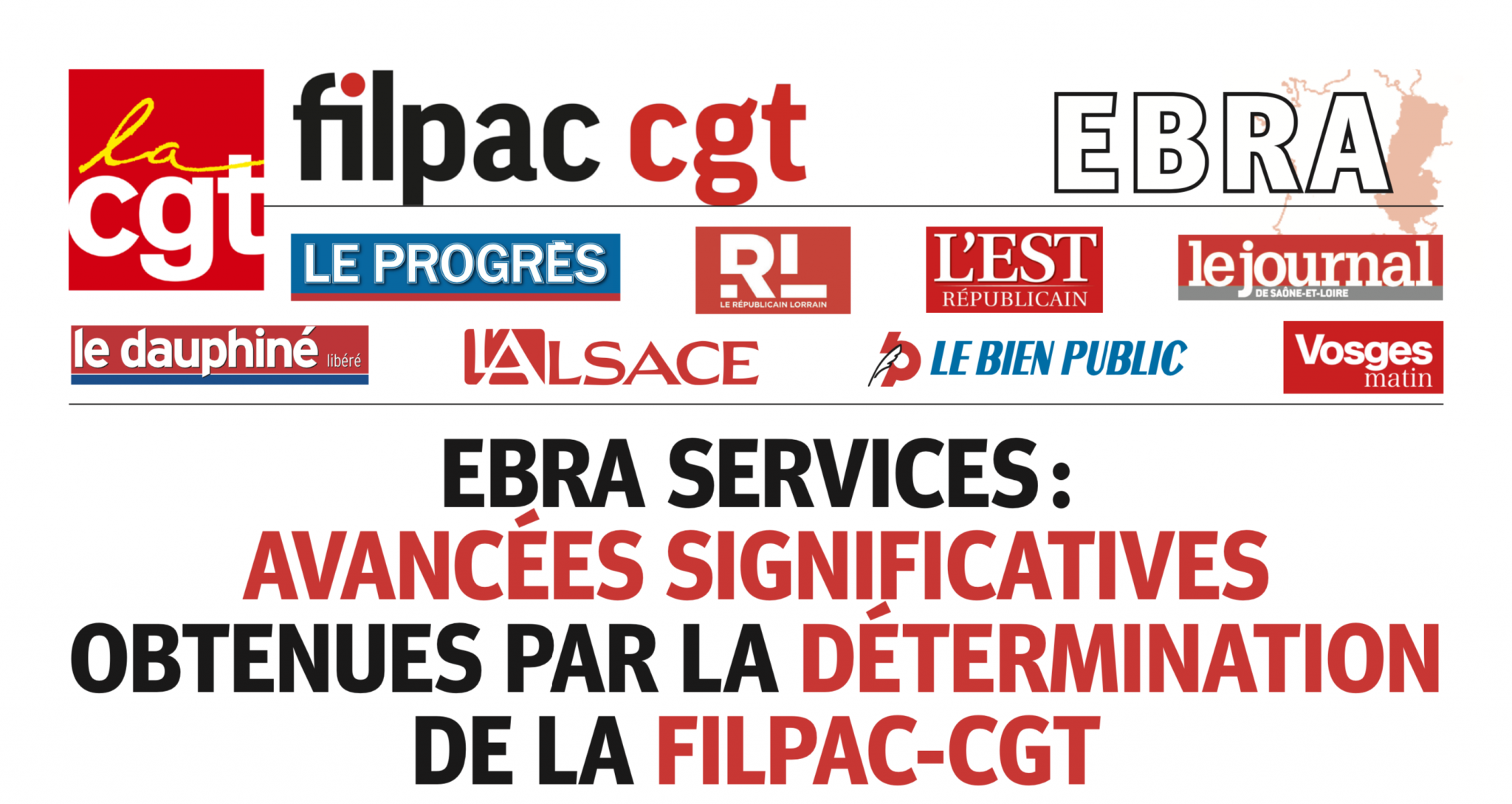 EBRA SERVICES Avancées significatives obtenues par la détermination